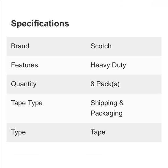 scotch Office Scotch Heavy Duty Shipping Tape 8pack Poshmark